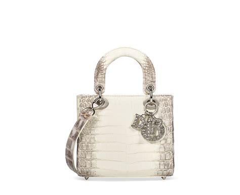 lady dior bag silver hardware|lady dior crocodile bag.